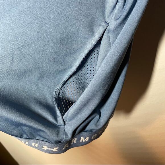 Under Armour Blue Full Zip Heatgear Lightweight Jacket Large - Picture 6 of 9